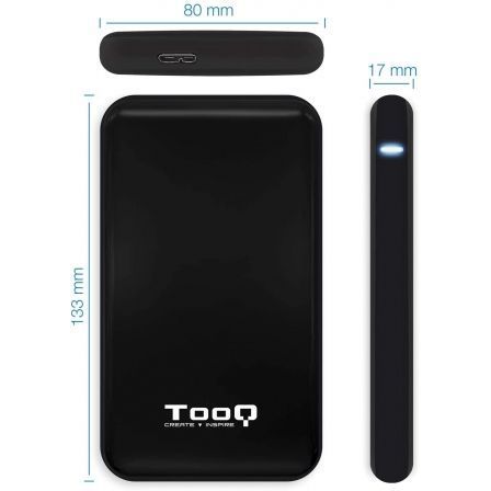 Tooq TQE-2528B Caja Externa para Disco Duro/SSD 2.5 Pulgadas USB 3.1 Gen 1 Negro Tooq TQE-2528B Caja Externa para Disco Duro/SSD 2.5 Pulgadas USB 3.1 Gen 1 Negro
